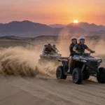 Quad-Safari durch die W&uuml;ste bei Sonnenuntergang in Hurghada.
