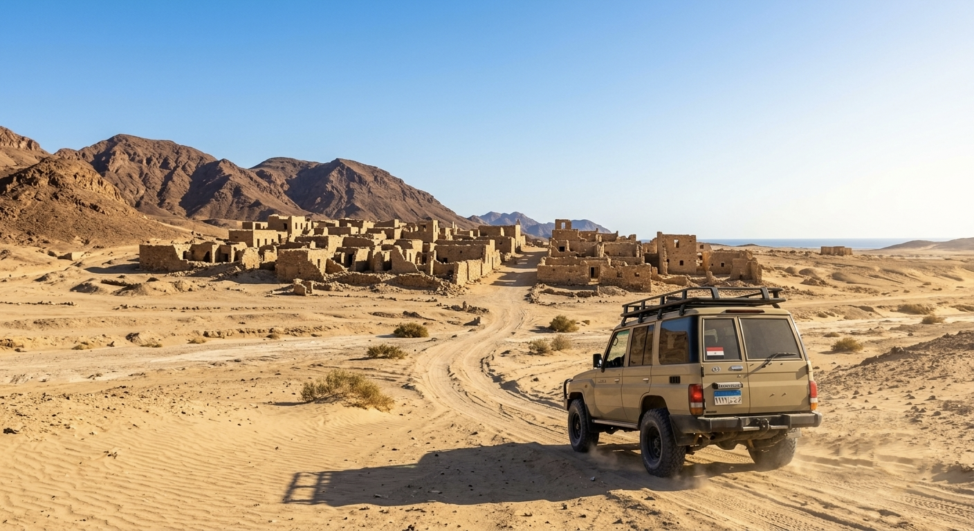 Ghost City Safaga &ndash; W&uuml;stentour mit privatem Jeep 4&times;4